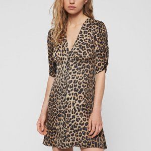 All Saints Kota Leopard Dress Small